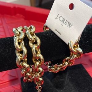 J Crew Rolo Link necklace and bracelet set NWT